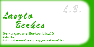 laszlo berkes business card